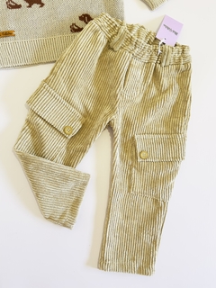 Pantalón corderoy camel 12 a 18 meses