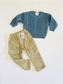Pantalón corderoy camel 18 a 24 meses - comprar online