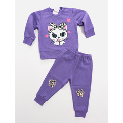 Conjunto gatita violeta