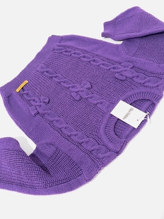 Sweater moño violeta en internet