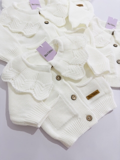 Saco almendra blanco beba