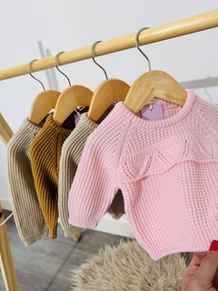Sweater volados beige - comprar online