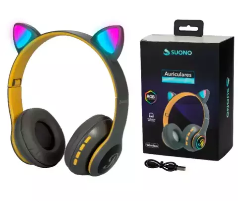 Auricular BT vincha orejas gatito SUONO - comprar online