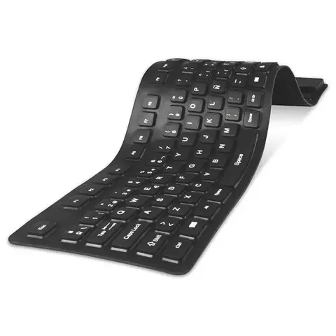 Teclado Flexible de silicona USB DINAX DXTECFLEX - comprar online