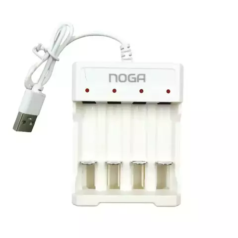 CARGADOR USB PILAS X 4 RECARGABLES NOGA-5900 - comprar online
