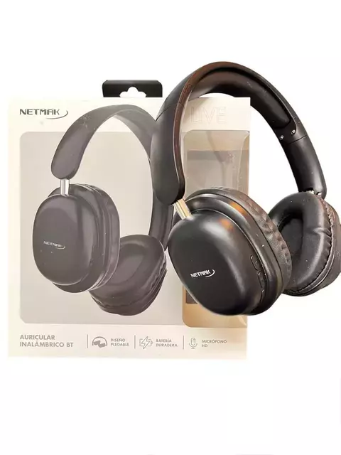 AURICULAR VINCHA INALAMBRICO NETMAK NM-LIVE - comprar online