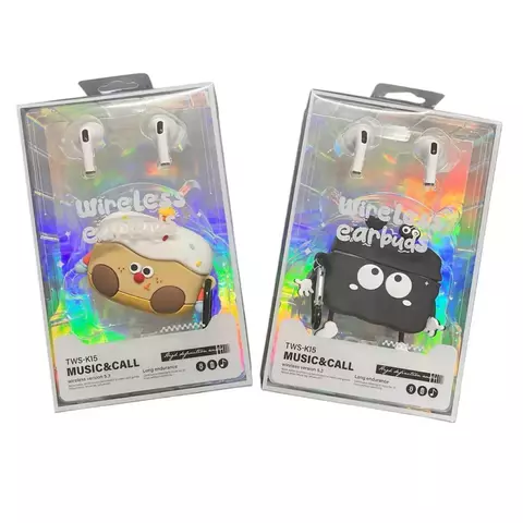 AURICULAR INALAMBRICO Y FUNDA CON DISEÑOS TWS-K15 - comprar online