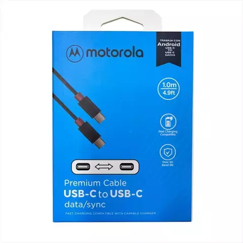 CABLE MOTOROLA TIPO C ORIGINAL - comprar online