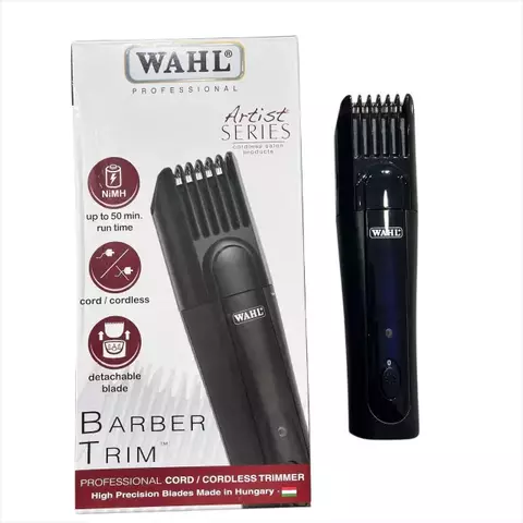 MAQUINA CORTADORA DE PELO WAHL 1030-0402 BARBER TRIM RECARGABLE