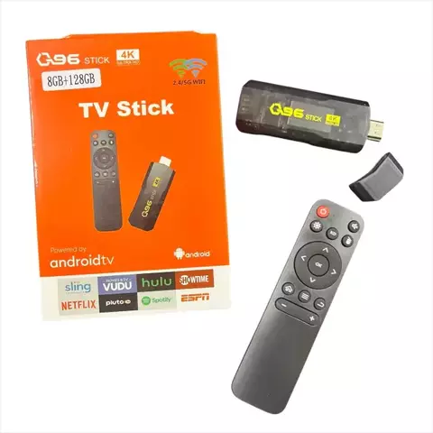 CONVERTIDOR TV STICK WATCH ANDROID TV 8GB + 128GB Q96