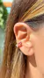 Piercing Fake Banho de Ouro Cravejado Cristais - loja online