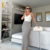 Vestido Modelo Laneli Escuro Cru em Linho com Listras Pretas - comprar online