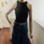 Blusa Básica Nadador Preta - Karina Stacchini