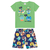 CONJUNTO BEBÊ MASCULINO VERÃO CAMISETA E BERMUDA VERDE MARLAN - Planeta Pimpolho