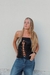 Top negro cuerina - comprar online