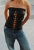 Top negro cuerina - tienda online