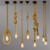 Corda de Cânhamo Vintage Luz Pingente - loja online