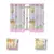 Kit Cortina 2,00L x 1,50A + 2 Capas De Almofadas Estampadas Infantil - ROCRIS CASA E DECORAÇÃO