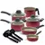 Jogo de Panelas Caçarola Conjunto Kit com 9 Peças
