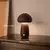 Luminária de Mesa em Forma de Cogumelo de Madeira - loja online