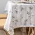 Toalha de Mesa de algodão quadriculada com Borlas - ROCRIS CASA E DECORAÇÃO