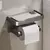 Suporte de Parede para Papel Higiênico em Liga de Alumínio