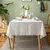 Toalha de Mesa de algodão quadriculada com Borlas - ROCRIS CASA E DECORAÇÃO