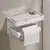 Suporte de Parede para Papel Higiênico em Liga de Alumínio na internet