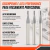 FRESA TOPO RETO 4CTS. Ø 3,0 X 8 X 75 H3 - 45 HRC - Luctools Ferramentas