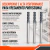 FRESA TOROIDAL 4CTS. Ø 3,0 X 8 X 50 H4 R 0,5 - 45 HRC - Luctools Ferramentas
