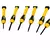 CHAVES TORX DE PRECISÃO C.V. 6 PEÇAS . AÇO VANÁDIO, T5 a T10 - Luctools Ferramentas