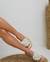 FLAT PALHA FLOR OFF WHITE - comprar online