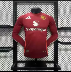 Camisa Manchester United 2024/2025 Manga Longa Masculina Adidas