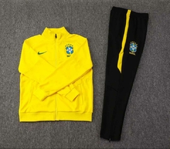 Conjunto Agasalho Brasil 2024/2025 Masculina Amarela na internet