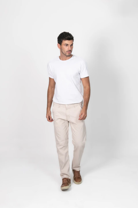 Pantalon Relax 5 Bolsillos Gabardina Confort