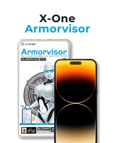 X-One | Película de Tela Armorvisor 4ª Gen 4 Meses de Garantia de Tela