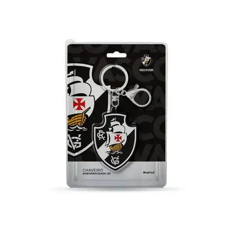 Chaveiro Borracha Escudo Times - Vasco