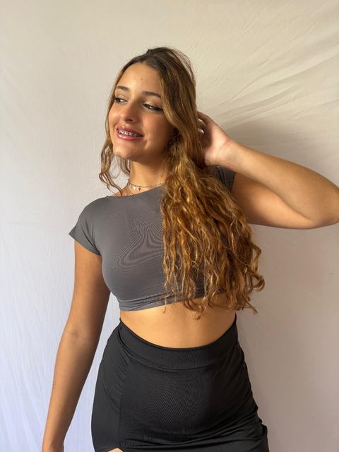 blusa stranka cinza - comprar online