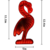 Lampara Led Cisne Efecto Infinito Rojo Espejado - Alvear MarketPlace