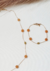 Pulseira Amanda veneziana com jade caramelo e hematita-18cm - comprar online