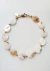 Pulseira madreperola oval 10mm -18cm. Acabamento banhado em ouro 18k. - comprar online