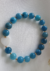 Pulseira pedra apatita com coração madrepérola 18cm - comprar online