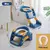 Assento Sanitário Dobrável Portátil para Crianças, Treinamento Potty,