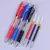 kit de Canetas com Tinta de Recarga, 0,5mm, Preto, Azul, Vermelho