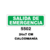 Cartel salida de emergencia -CALCOMANIA