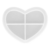 Molde de Silicona Corazon en 4 Partes - comprar online
