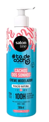 Creme Modelador Cachos dos Sonhos Fixação Natural 500ml - SALON LINE