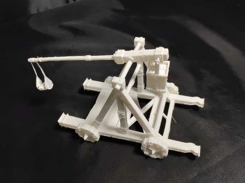 Catapulta China escala 1/72 color blanco