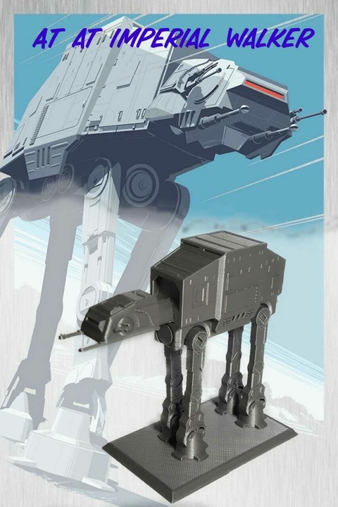 ATAT Imperial Walker 10cm de altura color plata
