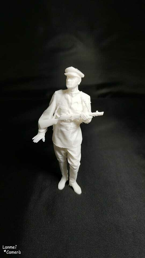 Soldado Soviético En Escala 1/16 Color Blanco
